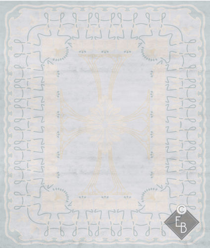 Contemporary rug - FITZGERALD GRES  - Edition Bougainville - patterned / PET / wool