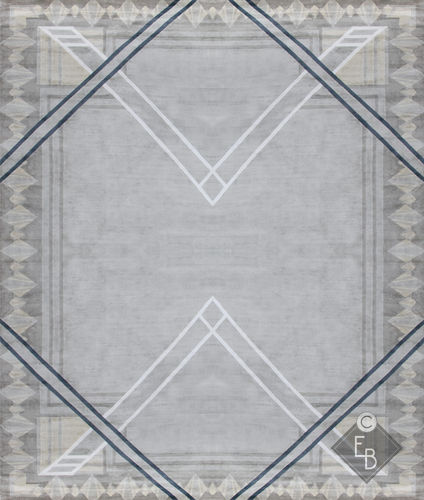 Contemporary rug - GARBO NEUTRAL  - Edition Bougainville - geometric / PET / wool