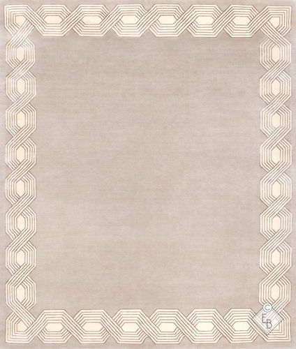 Contemporary rug - MARTINEZ ANCHOR - Edition Bougainville - geometric / PET / wool