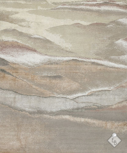 Contemporary rug - CARCROSS LAND - Edition Bougainville - patterned / bamboo fiber / New Zealand wool