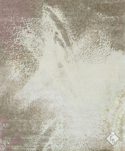 Contemporary rug - ALDABRA GLYCINE - Edition Bougainville - patterned / wool / vegetal silk