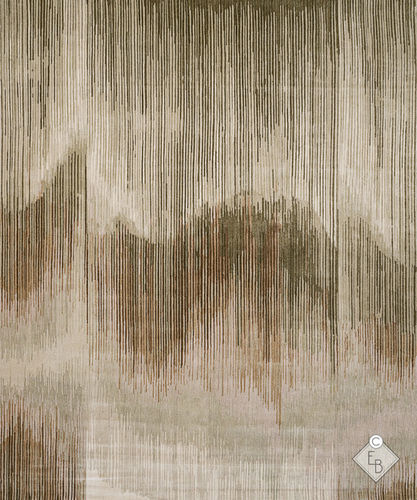 Wool rug - MAWSYNRAM - Edition Bougainville - silk / rectangular / hand-knotted