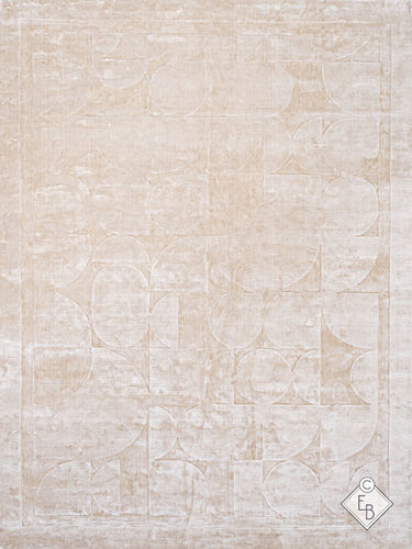 Contemporary rug - SOHO - Edition Bougainville - plain / silk / rectangular