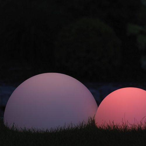 Floor lamp HALF BALL Imagilights glass / contemporary / garden