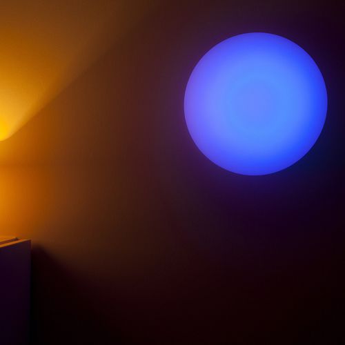 Contemporary wall light - HALF BALL - Imagilights - indoor / glass / round