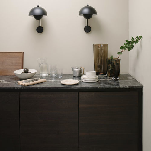 Contemporary wall light - FLOWERPOT  - Andtradition - indoor / lacquered metal / semicircular