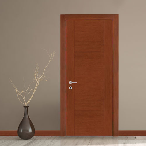 Interior door - MODERN : VESTA - ARTELLA - wooden / swing / semi-glazed