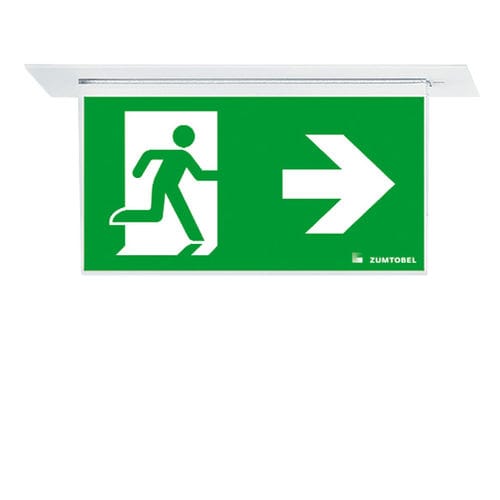 Ceiling emergency light - ARTSIGN 75 P - ZUMTOBEL - rectangular / LED / PMMA