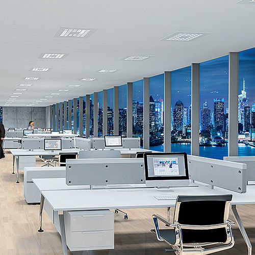 Recessed ceiling light fixture - MIREL EVOLUTION OPAL - ZUMTOBEL - LED / square / rectangular