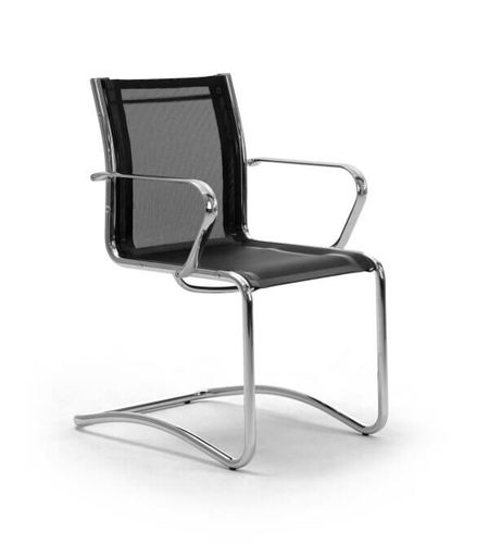 Contemporary office chair - ORIGAMI RE - ZALF spa - indoor / in synthetic fabric / chrome steel base