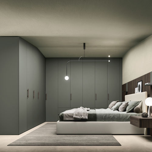 Corner wardrobe - SM2005 - ZALF spa - modular / contemporary / melamine