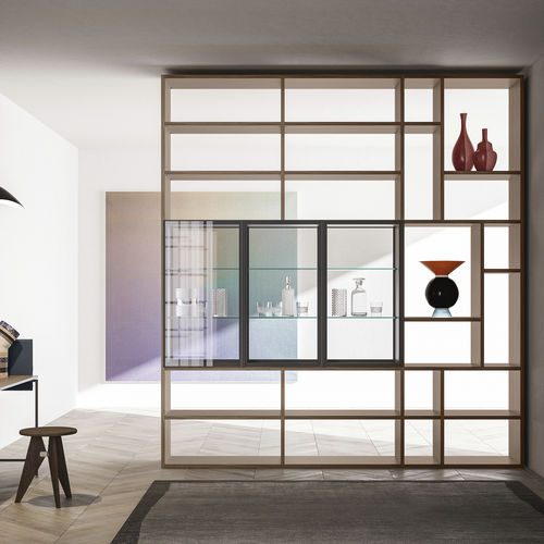 Modular bookcase - FREESPACE SM2222 - ZALF spa - contemporary / commercial / melamine
