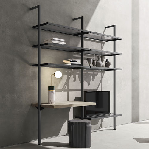 Wall-mounted bookcase - WINDY SM2003 - ZALF spa - modular / contemporary / commercial
