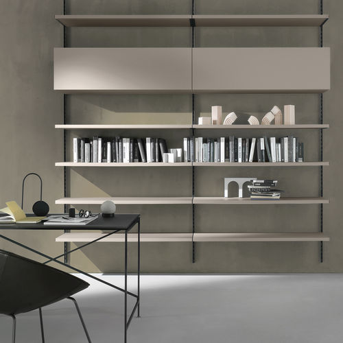 Wall-mounted bookcase - FLEXY EASY SM2205 - ZALF spa - modular / contemporary / metal