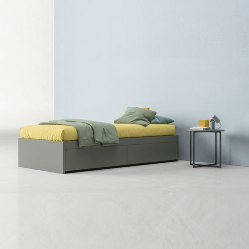 Single bed - LIGHT - ZALF spa - contemporary / with headboard / with drawer
