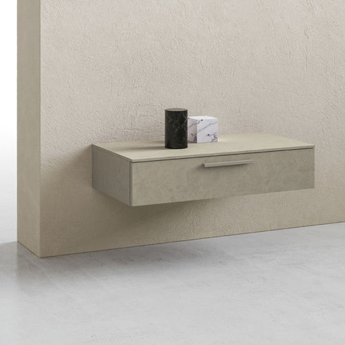 Hanging bedside table - SIMPLY - ZALF spa - contemporary / melamine / rectangular