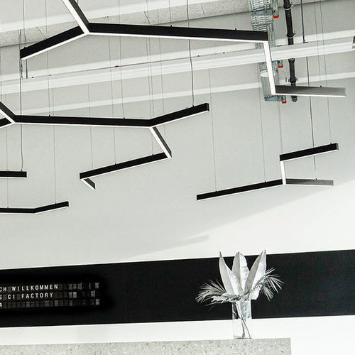 Hanging light fixture - POLYSTRUCTURE - STENG - LED / linear / geometric