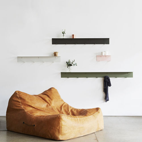 Wall-mounted shelf - LifeSpaceJourney - contemporary / steel