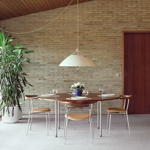 Contemporary chair - pp701 - PP MØBLER - indoor / leather
