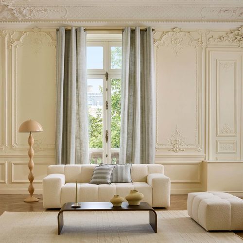 Vertical curtain - FABBIO - MADURA - eyelet / patterned / striped