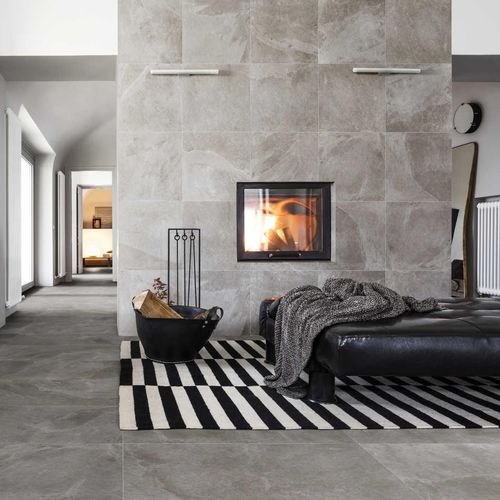 Porcelain stoneware tile - MYSTONE ARDESIA - MARAZZI - matte / natural finish / 3D