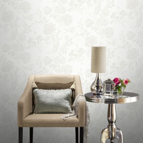 Contemporary wallpaper - INCANTO - Rasch - vinyl / floral / geometric pattern