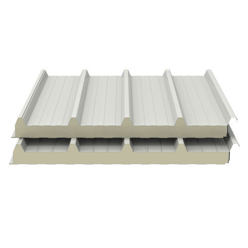 Pitched roofing panel - ISOCOP FARM COAT - Isopan - galvanised steel / polyurethane / with integrated insulation