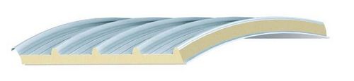 Facade sandwich panel - PENTAR6 ASBESTOS - Italpannelli - metal facing / polyurethane foam core