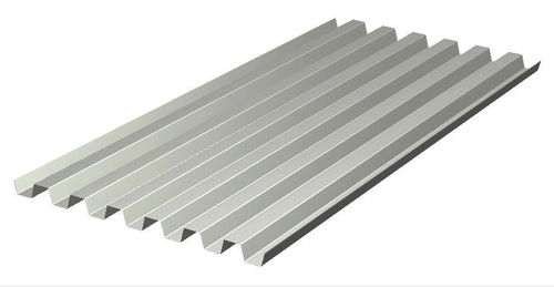 Sheet steel roofing - ITP H55 - Italpannelli - ribbed