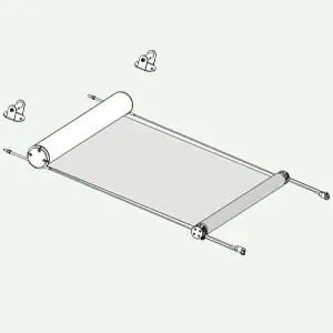 Roller blinds - DALLAS TKO 135 - Resstende - for patio / canvas / aluminum