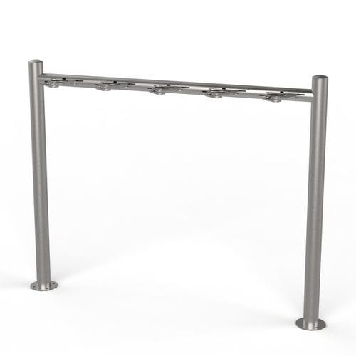 Public space scooter rack - Arceau simple sur platine - CITYNOX - for urban areas / stainless steel