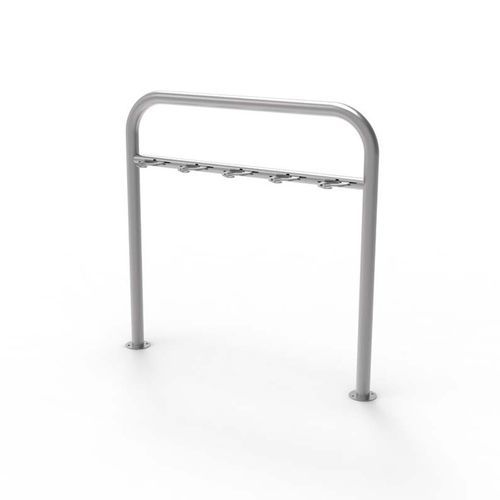Public space scooter rack - ARCEAU RENFORCÉ SUR PLATINE - CITYNOX - for urban areas / stainless steel