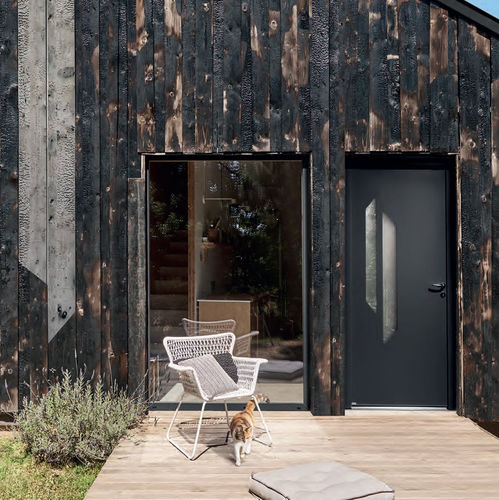 Entry door - CYTISS 13 - ZILTEN - aluminum / swing / contemporary