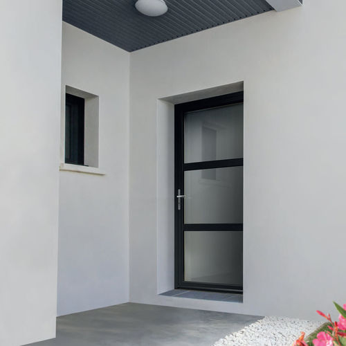 Entry door - CANDEL 58 - ZILTEN - aluminum / swing / contemporary