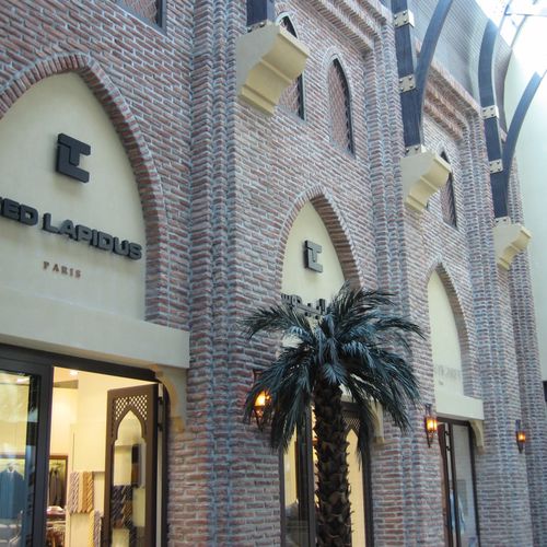 Decorative cladding brick - COLONIAL KERAMOS - Mathios SA - concrete / exterior / interior