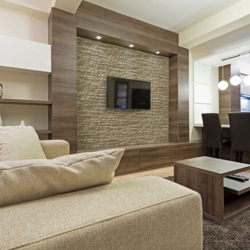 Concrete wall cladding panel - GEOMETRIC : DUNE BEIGE - Mathios SA - interior / exterior / stone look