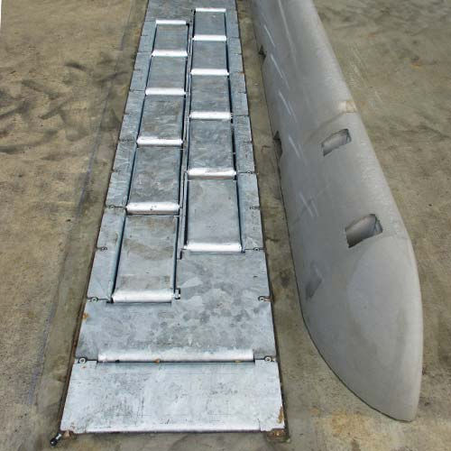 Galvanised steel wheel stop - K2-CALEMATIC - KOPRON