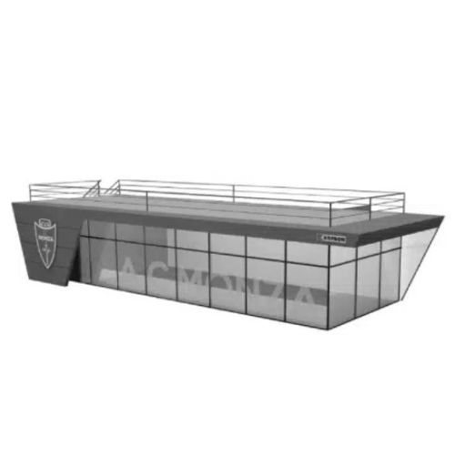 Prefab building - TURNKEY - KOPRON - galvanized steel / steel framing / for sports facility