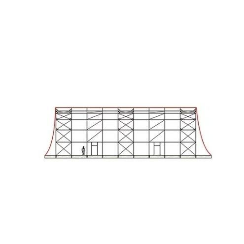 Metal frame tensile structure - AIRCROSS - KOPRON - arch / roof / with PVC membrane