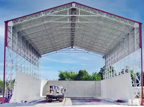 Precast warehouse - KOPRON - galvanised steel / industrial