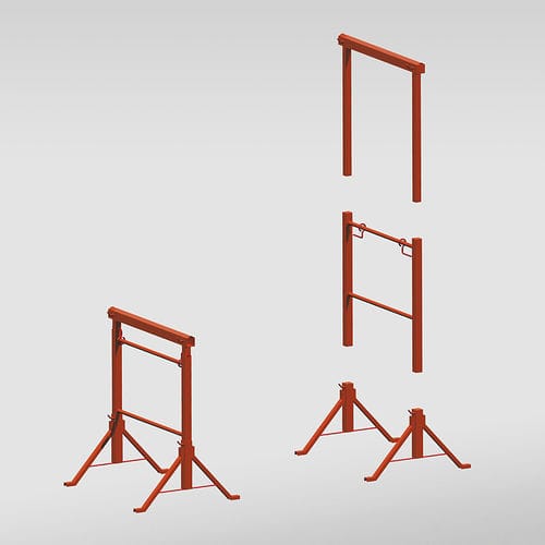 Metal scaffolding - MULTI-MODULE EASEL - MARIO ORLANDO E FIGLI