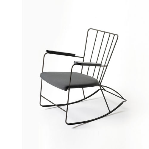 Contemporary armchair - THE ROCKER - Race Furniture - fabric / outdoor / rocking