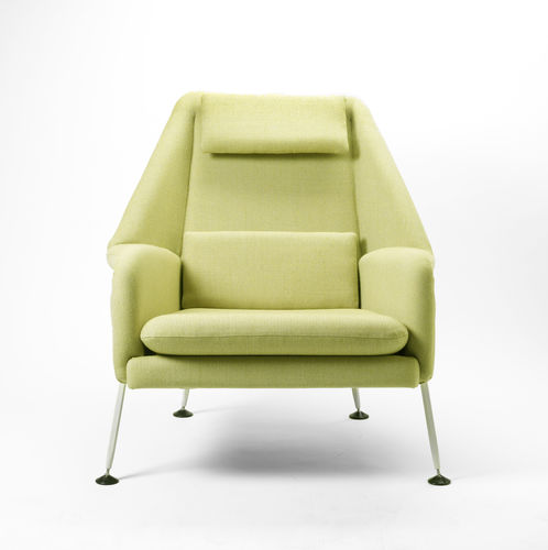 Contemporary armchair - THE HERON - Race Furniture - fabric / with footrest / with headrest
