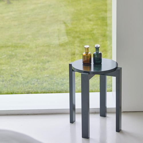 Contemporary stool - Four - ANOTHER COUNTRY - oak / ash / oak base