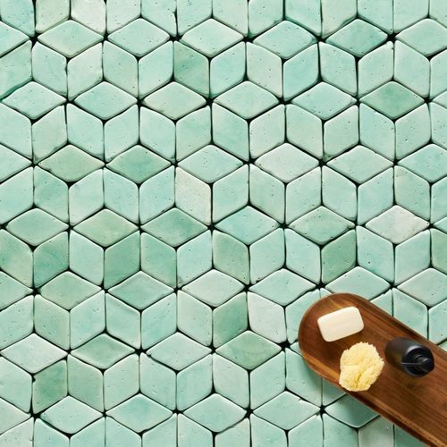 Terracotta tile - ARRECIFE  - SaldaMena SC - high-gloss / indoor / living room