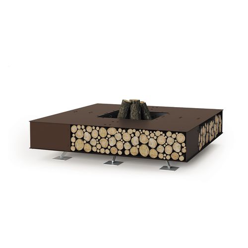 Wood-burning fire pit - Toast - Ak47 Design - steel / larch / COR-TEN® steel