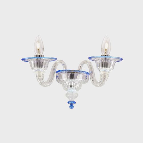 Traditional wall light - PROTEO - Sogni di Cristallo - indoor / Murano glass / candelabra