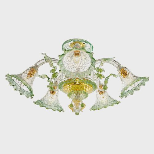 Traditional ceiling light - APOLLO DEI DOGI - Sogni di Cristallo - Murano glass / LED / handmade
