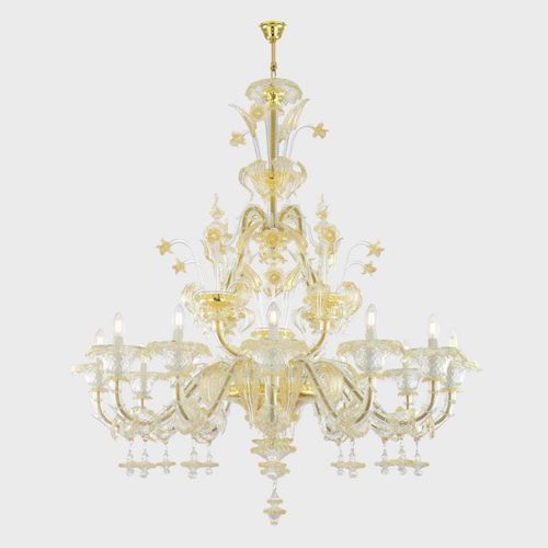 Traditional chandelier - CA' REZZONICO GRAN BALLO  - Sogni di Cristallo - Murano glass / blown glass / 6 light