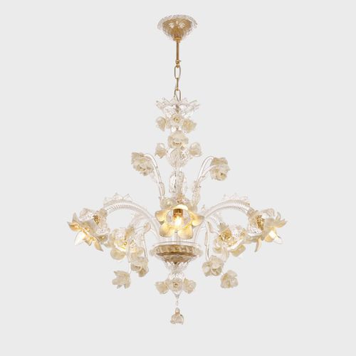 Traditional chandelier - ROSETO - Sogni di Cristallo - Murano glass / 6 light / 8 light